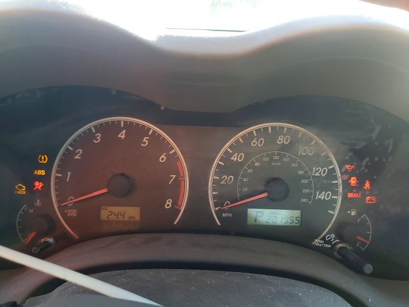 Photo 9 from auction – 2009 TOYOTA COROLLA BA with VIN 1NXBU40EX9Z014540