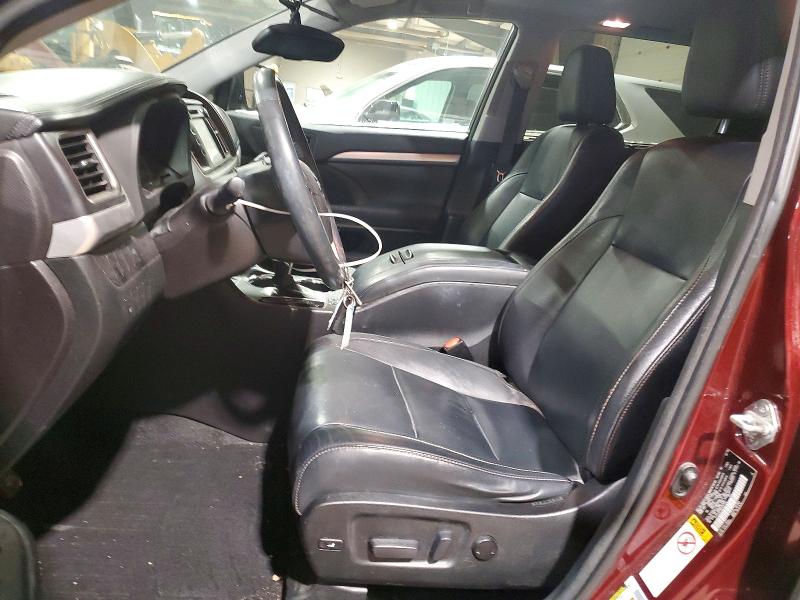 Photo 7 from auction – 2016 TOYOTA HIGHLANDER with VIN 5TDJKRFH9GS281447
