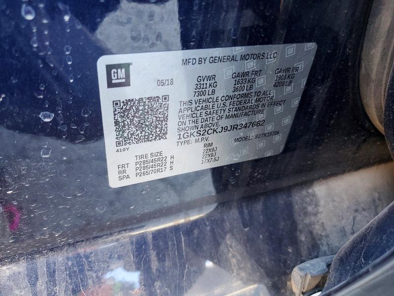 Photo 14 from auction – 2018 GMC YUKON DENA with VIN 1GKS2CKJ9JR347662