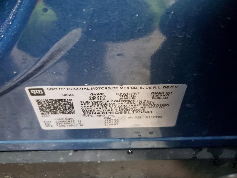 Photo 14 from auction – 2025 CHEVROLET EQUINOX RS with VIN 3GNAXPEG6SL125841