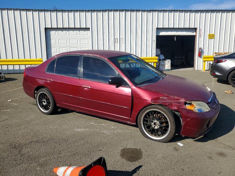 Photo 4 from auction – 2002 HONDA CIVIC LX with VIN 2HGES16542H585125