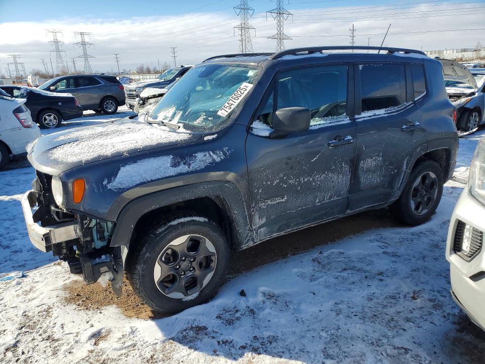 JEEP RENEGADE S 2016 with VIN ZACCJBAT8GPE37134 - Photo from auction