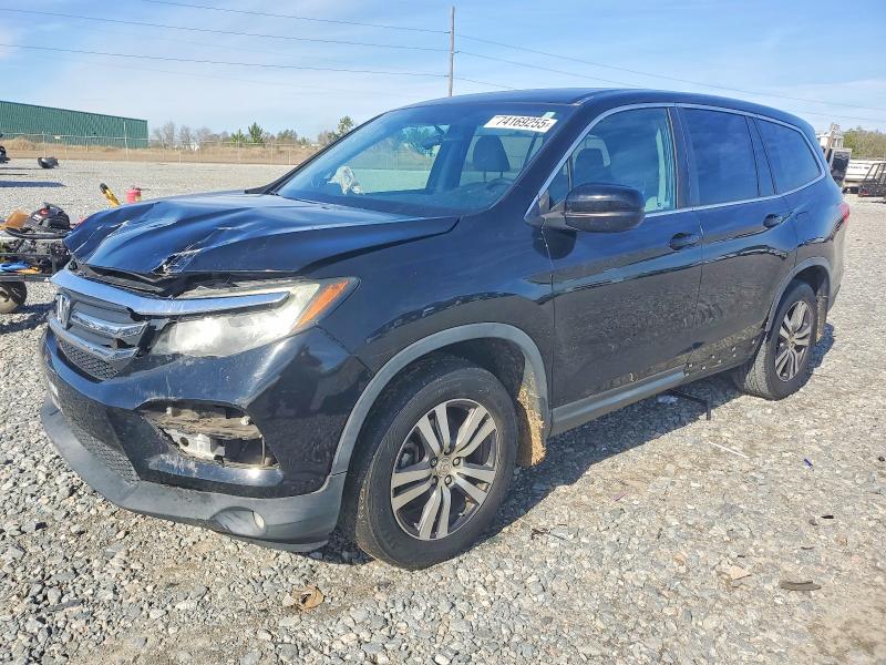 HONDA PILOT EX 2018 with VIN 5FNYF5H33JB029184 - Photo from auction