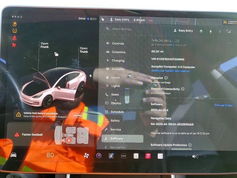 Photo 9 from auction – 2019 TESLA MODEL 3 with VIN 5YJ3E1EA3KF309696