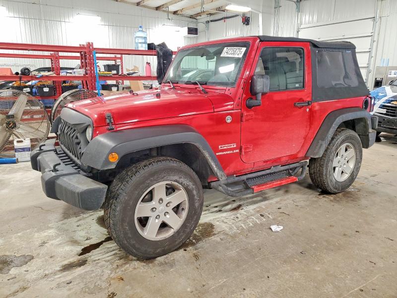 JEEP WRANGLER S 2010 with VIN 1J4AA2D10AL215713 - Photo from auction