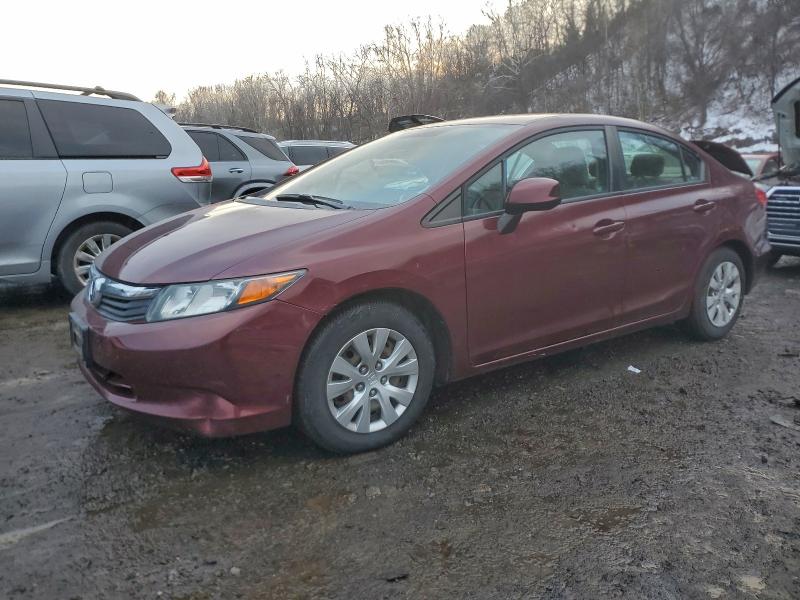 HONDA CIVIC LX 2012 with VIN 2HGFB2F50CH603566 - Photo from auction