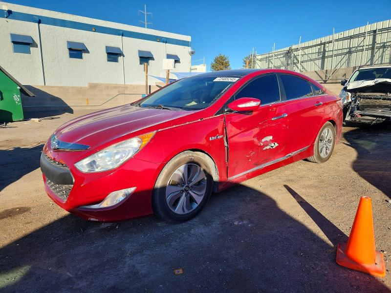 HYUNDAI SONATA HYB 2015 with VIN KMHEC4A40FA129148 - Photo from auction