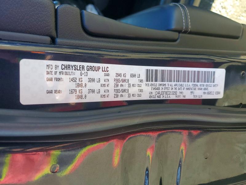 Photo 14 from auction – 2014 JEEP GRAND CHER with VIN 1C4RJEBT8EC213292