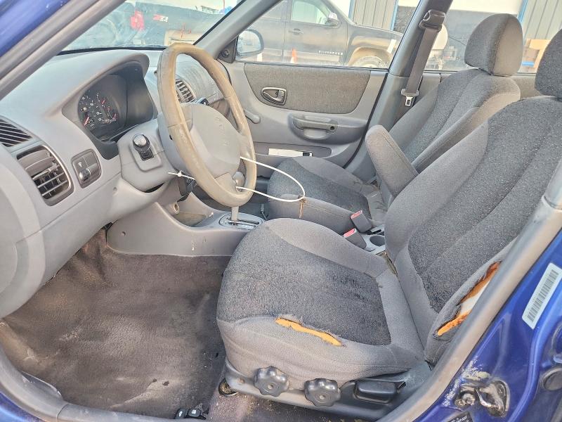 Photo 7 from auction – 2001 HYUNDAI ACCENT GL with VIN KMHCG45C41U225630