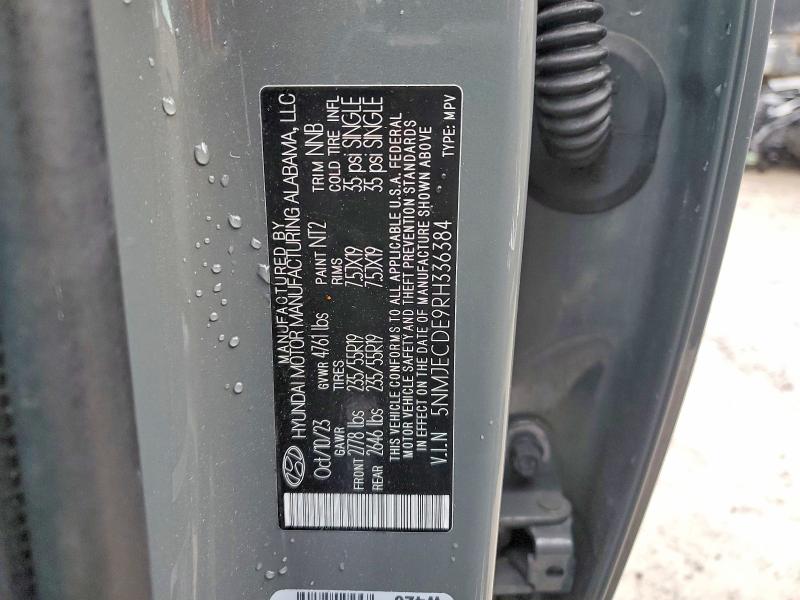 Photo 14 from auction – 2024 HYUNDAI TUCSON LIM with VIN 5NMJECDE9RH336384
