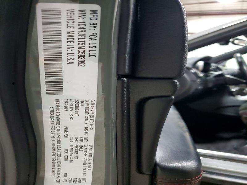 Photo 14 from auction – 2021 JEEP GRND CHERO with VIN 1C4RJFLT5MC592092