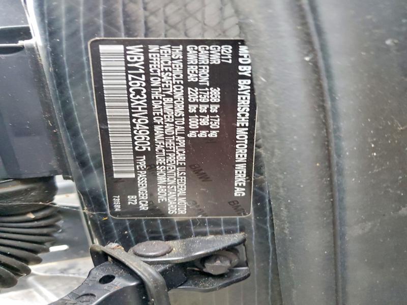 Photo 14 from auction – 2017 BMW I3 BEV with VIN WBY1Z6C3XHV949605
