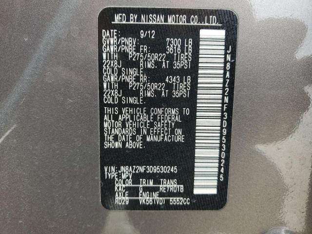 Photo 13 from auction – 2013 INFINITI QX56 with VIN JN8AZ2NF3D9530245