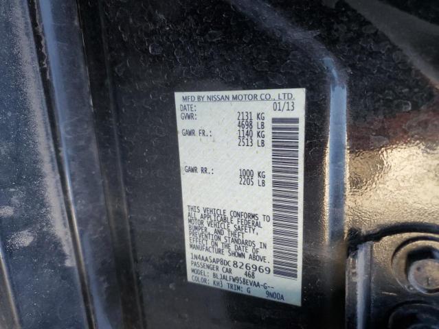 Photo 13 from auction – 2013 NISSAN MAXIMA S with VIN 1N4AA5AP8DC826969