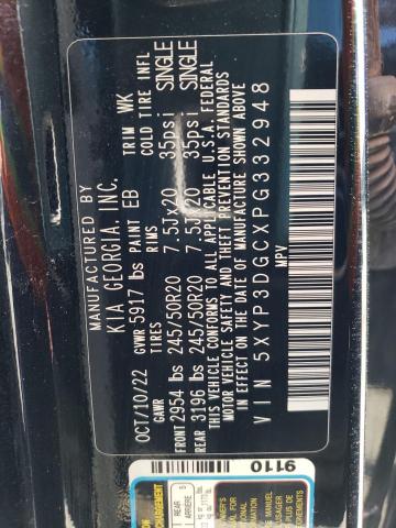 Photo 13 from auction – 2023 KIA TELLURIDE with VIN 5XYP3DGCXPG332948