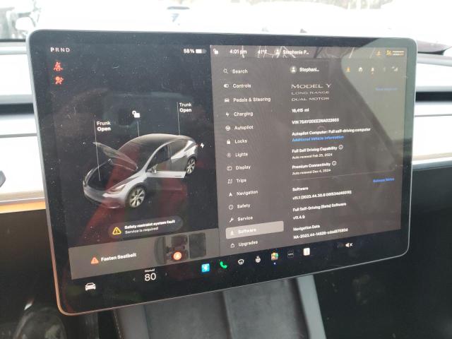 Photo 9 from auction – 2022 TESLA MODEL Y with VIN 7SAYGDEE2NA022603