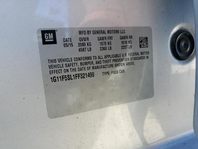 Photo 12 from auction – 2015 CHEVROLET MALIBU LTZ with VIN 1G11F5SL1FF321499