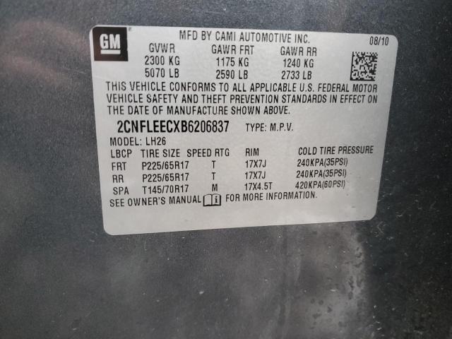 Photo 14 from auction – 2011 CHEVROLET EQUINOX LT with VIN 2CNFLEECXB6206837