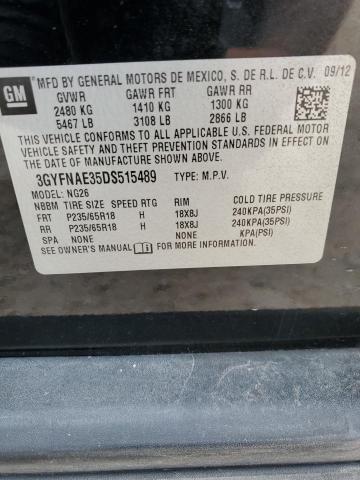 Photo 14 from auction – 2013 CADILLAC SRX with VIN 3GYFNAE35DS515489