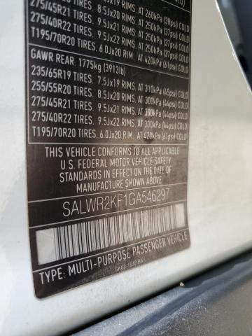 Photo 14 from auction – 2016 LAND ROVER RANGE ROVE with VIN SALWR2KF1GA546297