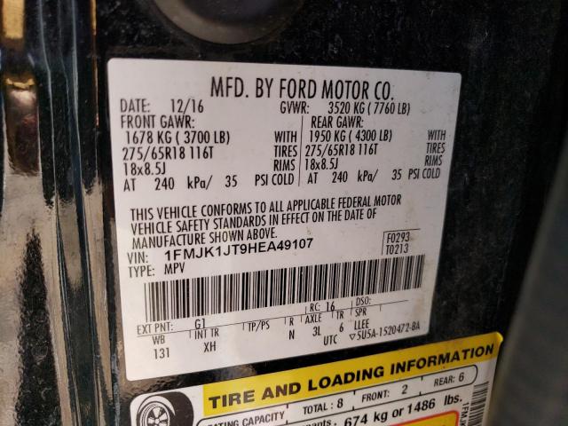 Photo 14 from auction – 2017 FORD EXPEDITION with VIN 1FMJK1JT9HEA49107