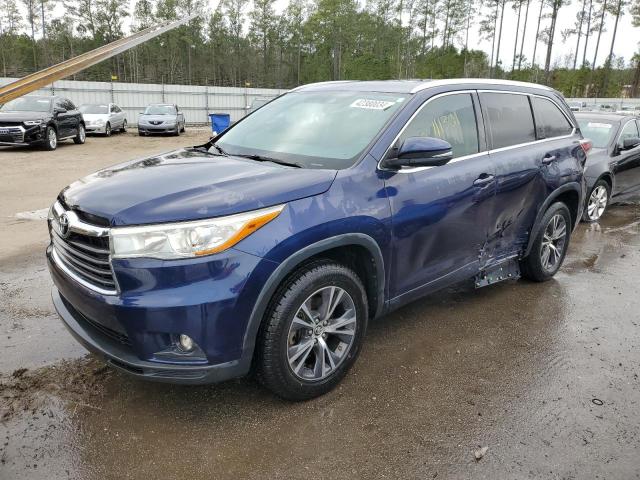 TOYOTA HIGHLANDER 2016 with VIN 5TDKKRFH3GS157713 - Photo from auction