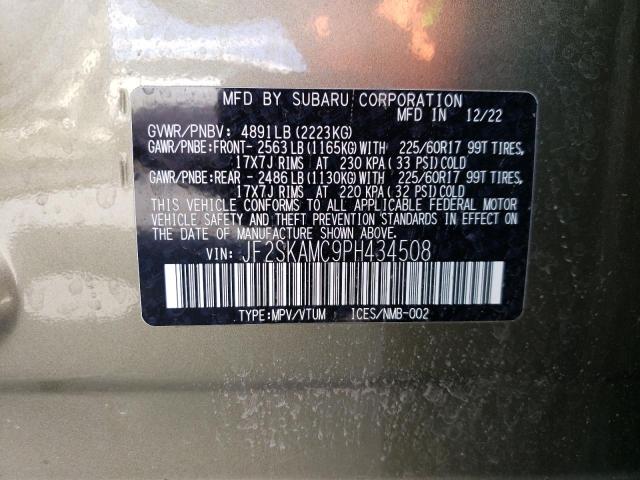 Photo 14 from auction – 2023 SUBARU FORESTER W with VIN JF2SKAMC9PH434508