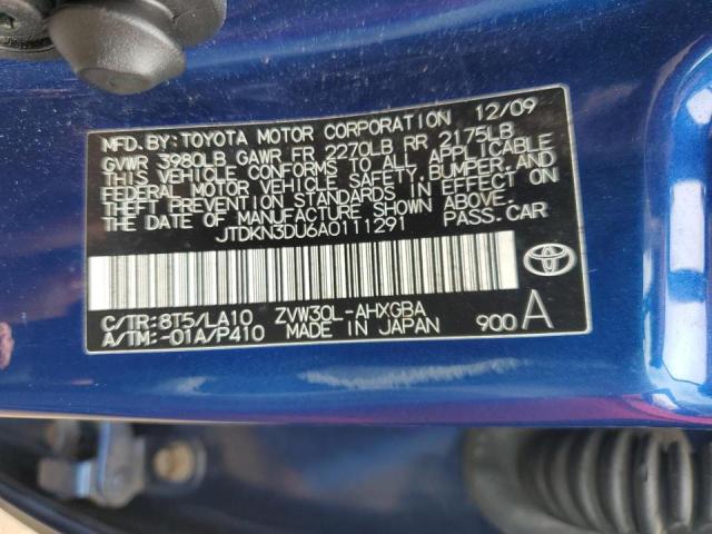 Photo 14 from auction – 2010 TOYOTA PRIUS with VIN JTDKN3DU6A0111291