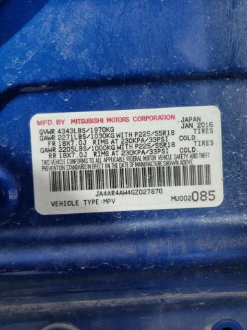 Photo 13 from auction – 2016 MITSUBISHI OUTLANDER with VIN JA4AR4AW4GZ027870