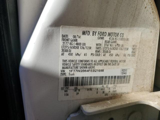 Photo 12 from auction – 2015 FORD F250 SUPER with VIN 1FT7W2B64FEB21698