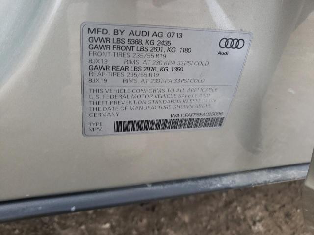 Photo 12 from auction – 2014 AUDI Q5 PREMIUM with VIN WA1LFAFP6EA025096