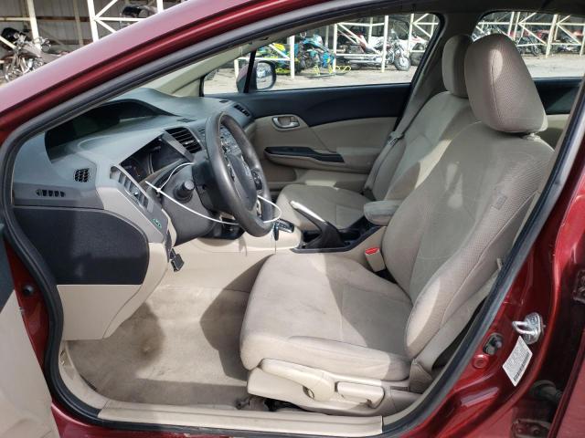 Photo 7 from auction – 2012 HONDA CIVIC LX with VIN 2HGFB2F50CH592925