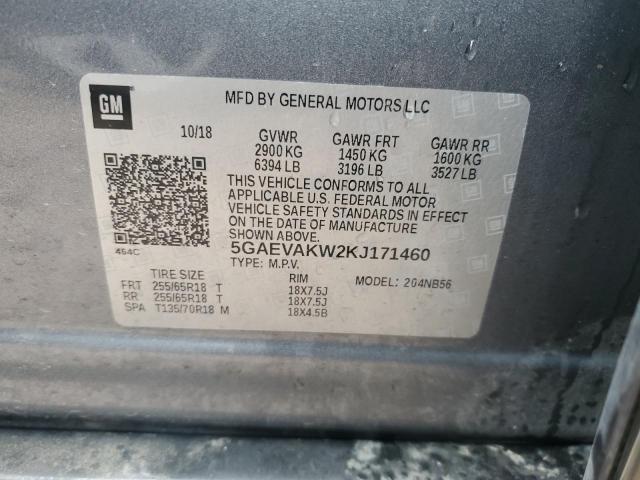 Photo 14 from auction – 2019 BUICK ENCLAVE ES with VIN 5GAEVAKW2KJ171460