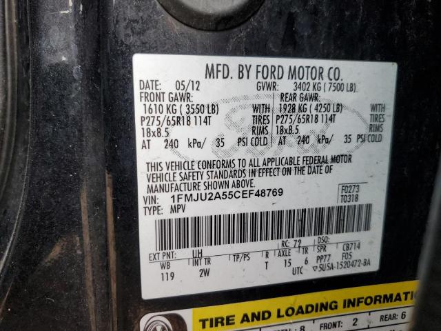 Photo 14 from auction – 2012 FORD EXPEDITION with VIN 1FMJU2A55CEF48769
