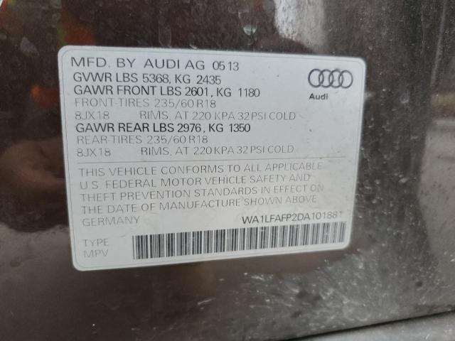 Photo 12 from auction – 2013 AUDI Q5 PREMIUM with VIN WA1LFAFP2DA101881