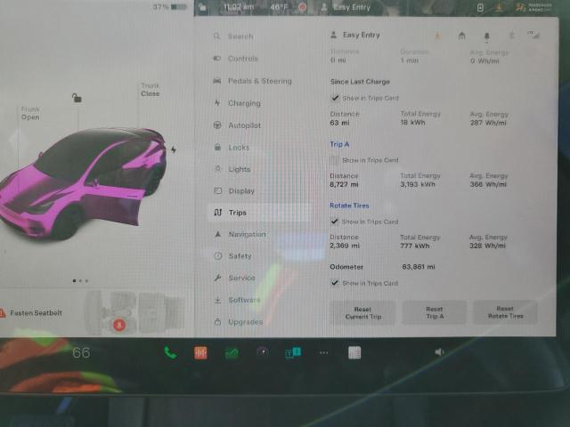 Photo 9 from auction – 2022 TESLA MODEL Y with VIN 7SAYGAEE7NF401131