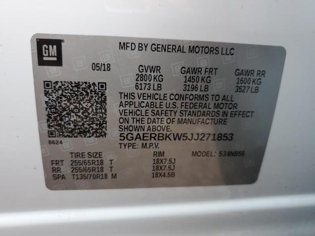 Photo 14 from auction – 2018 BUICK ENCLAVE ES with VIN 5GAERBKW5JJ271853