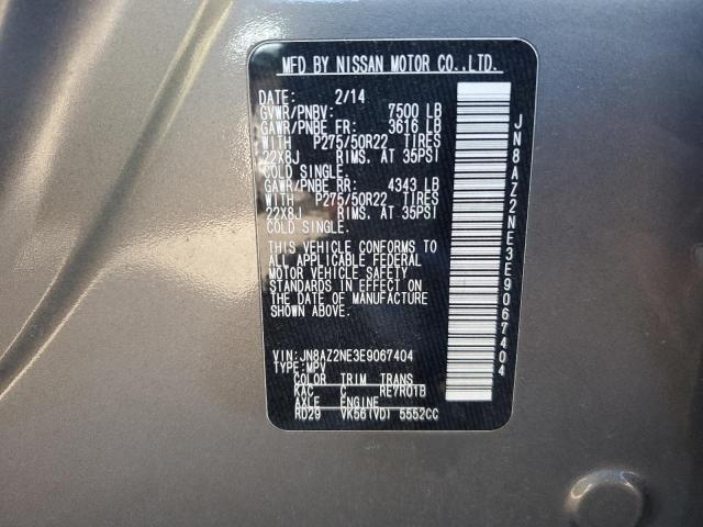 Photo 14 from auction – 2014 INFINITI QX80 with VIN JN8AZ2NE3E9067404