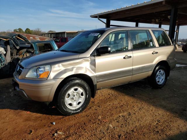 HONDA PILOT LX 2004 with VIN 2HKYF18114H599858 - Photo from auction