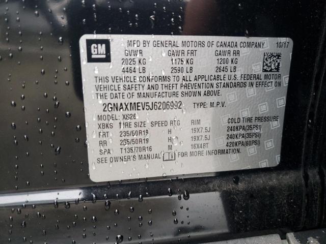 Photo 14 from auction – 2018 CHEVROLET EQUINOX PR with VIN 2GNAXMEV5J6206992