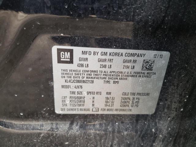 Photo 14 from auction – 2014 BUICK ENCORE with VIN KL4CJCSB0EB622128