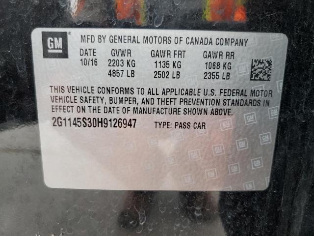 Photo 12 from auction – 2017 CHEVROLET IMPALA PRE with VIN 2G1145S30H9126947