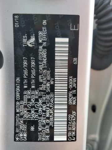 Photo 14 from auction – 2018 TOYOTA 4RUNNER SR with VIN JTEBU5JR5J5546381