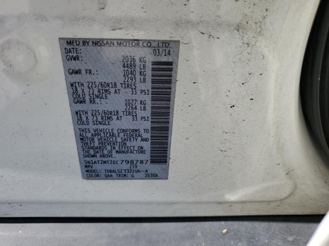 Photo 14 from auction – 2014 NISSAN ROGUE S with VIN 5N1AT2MT2EC798787
