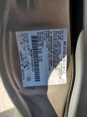 Photo 12 from auction – 2004 MERCURY SABLE LS P with VIN 1MEFM55S94G601229