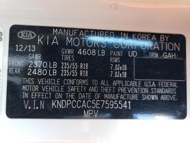 Photo 13 from auction – 2014 KIA SPORTAGE E with VIN KNDPCCAC5E7595541