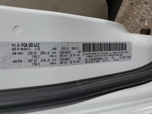 Photo 13 from auction – 2016 DODGE GRAND CARA with VIN 2C4RDGBG4GR226041