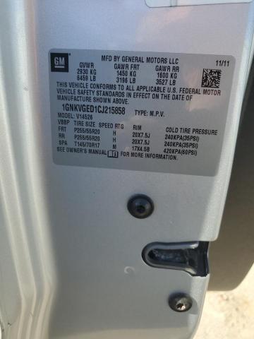 Photo 14 from auction – 2012 CHEVROLET TRAVERSE L with VIN 1GNKVGED1CJ215858
