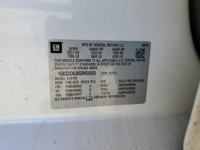 Photo 14 from auction – 2016 GMC YUKON DENA with VIN 1GKS2CKJ8GR459829