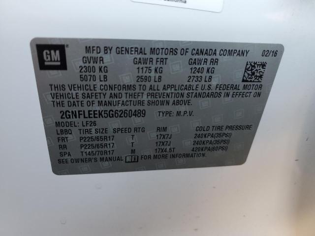 Photo 14 from auction – 2016 CHEVROLET EQUINOX LS with VIN 2GNFLEEK5G6260489